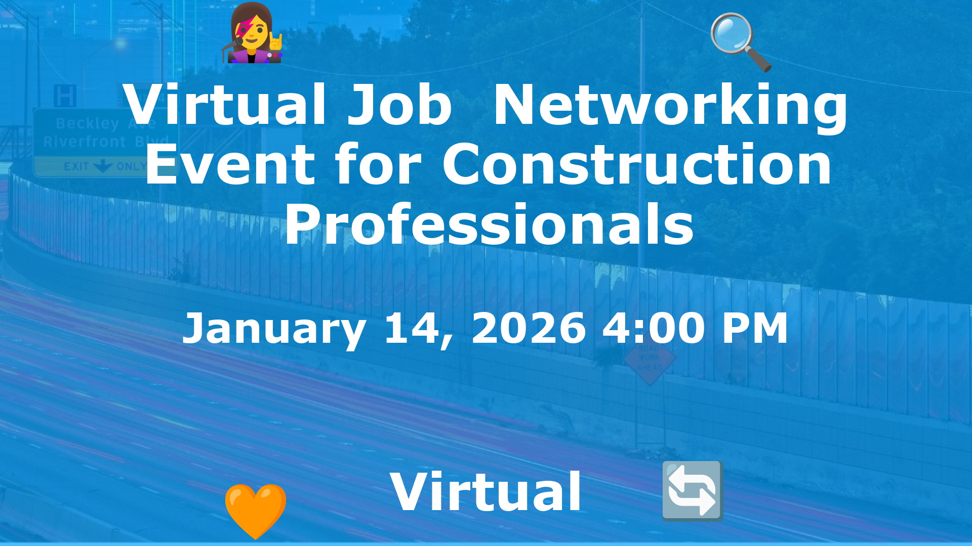 Virtual Job  Networking Event for Construction Professionals event image